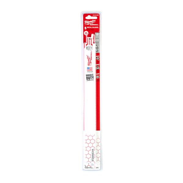 Milwaukee48475714 300mm 10TPI Heavy Duty TORCH Demolition Recip Blades (5 Pack)