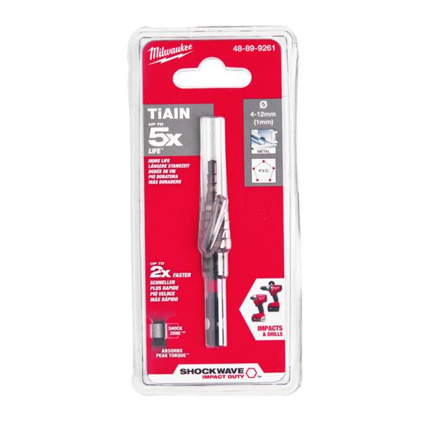Milwaukee48899261 Shockwave Impact Duty Step Drill 4-12mm