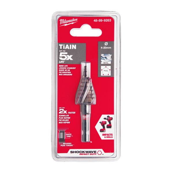 Milwaukee48899263 Shockwave Impact Duty Step Drill 4-20mm