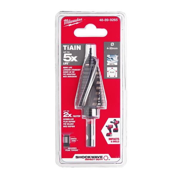 Milwaukee48899265 Shockwave Impact Duty Step Drill 4-30mm