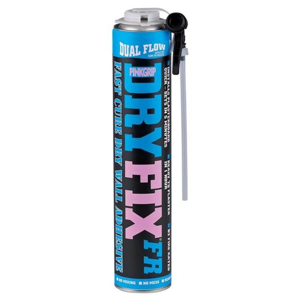 SikaSealEverbuild PinkGrip Aerosol Dry Fix FR Dryfix Plasterboard Installation Foam 750ml