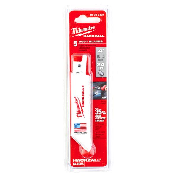 Milwaukee49005424 100mm x 25tpi Hackzall Blades - 5pc