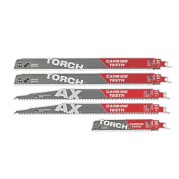 Milwaukee49222206 Multi-Material Demolition Sawzall Blade Set 5 Pieces