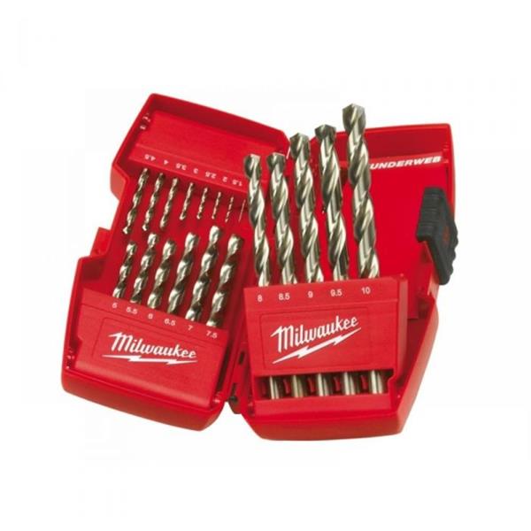 Milwaukee4932352374 Thunderweb HSS-G 19 Piece Metal Drill Bit Set