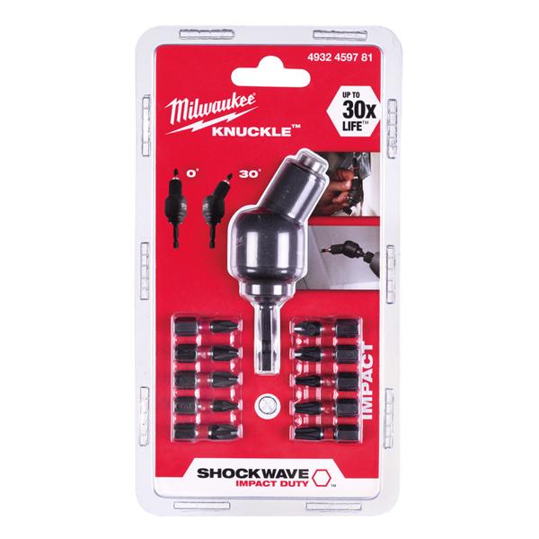 Milwaukee4932459781 11 Piece Shockwave Knuckle Offset Attachment