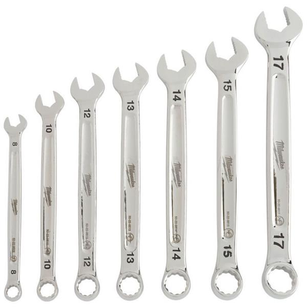 Milwaukee 4932464257 7pc Metric Combination Spanner Set