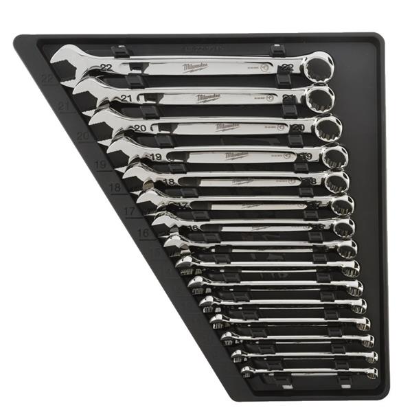 Milwaukee 4932464258 Metric MAX BITE Combination Spanner Set 15 Piece