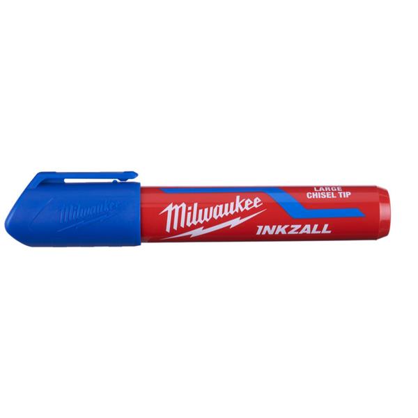Milwaukee INKZALL Large Chisel Tip Marker Blue 4932471557