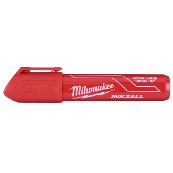 Milwaukee INKZALL Extra Large Chisel Tip Marker Red 4932471560