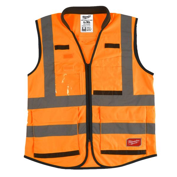 Milwaukee Premium Hi-Visibility Vest Orange - L/XL