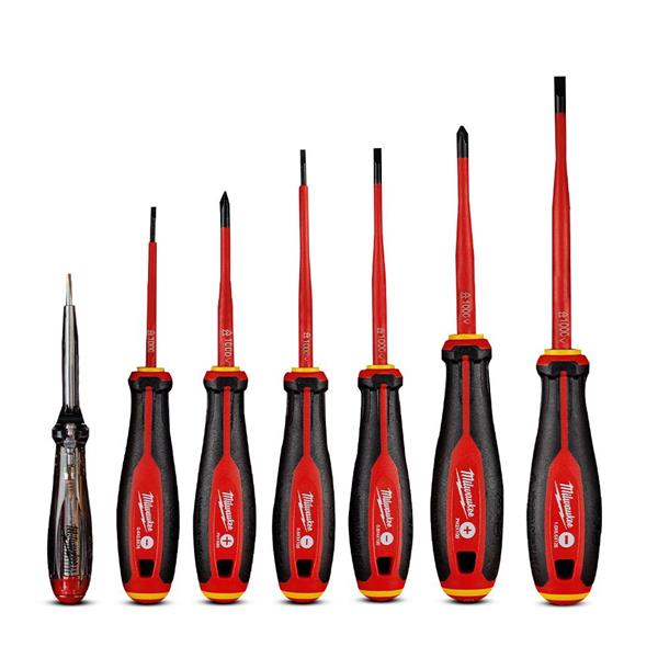 Milwaukee4932478739 7pce 1000V VDE Screwdriver Set
