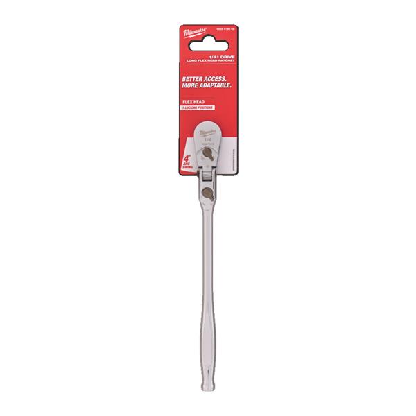 Milwaukee 4932479649 1/4'' Drive Long Flex Head Ratchet