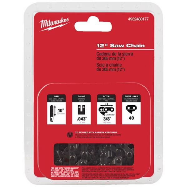 Milwaukee 4932480177 300mm (12") Chainsaw Chain (for M18FTHCHS30)