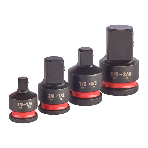 Milwaukee 4932480356 Impact Socket Square Adaptor Set (4 Pieces)