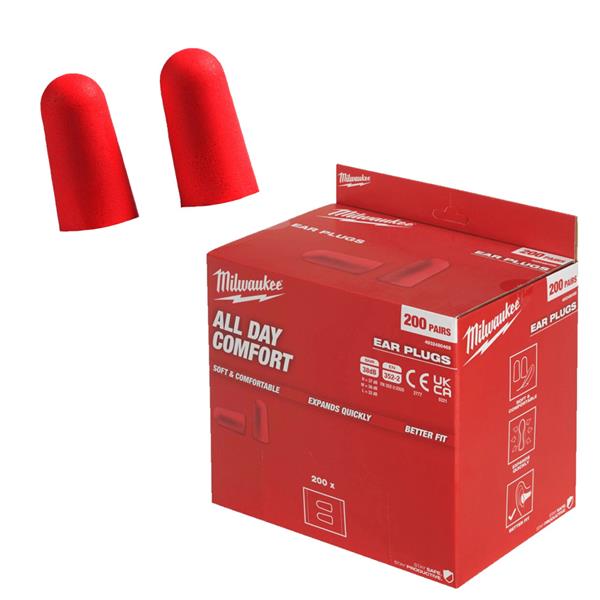 Milwaukee4932480465 Foam ear plugs - 200 pack