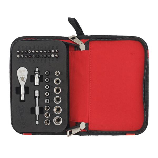 Milwaukee 4932492672 39 Piece 1/4" Compact Ratchet Set