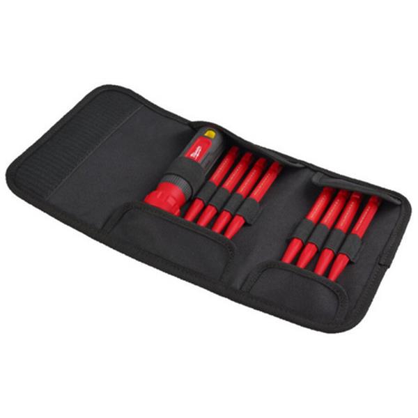 Milwaukee4932493657 Insulated 10 in 1 Multi-Bit Screwdriver Set