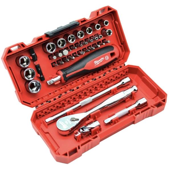 Milwaukee 4932498381 38 Piece 1/4in Ratchet Driver & Socket set