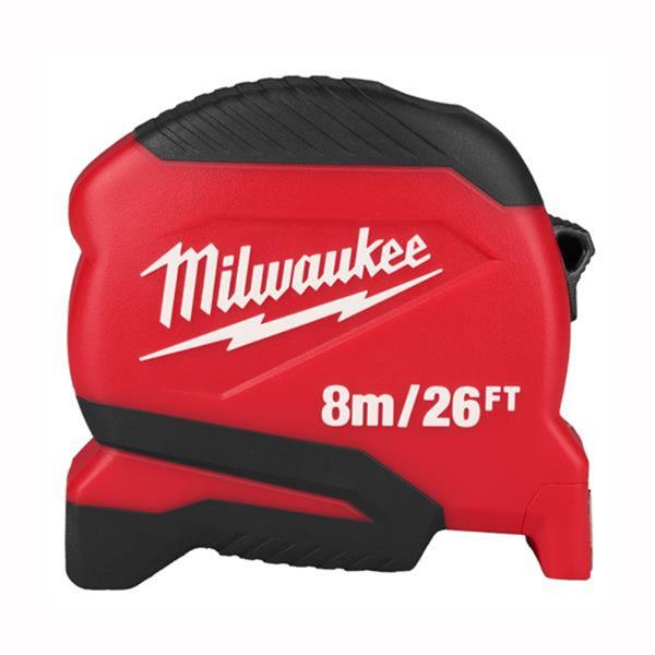 Milwaukee4932498781 Compact (Gen 2) 8m/26ft-25 Tape Measure