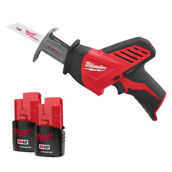 MilwaukeeC12HZ-202C 12V Compact Mini Sawzall (2x2Ah)