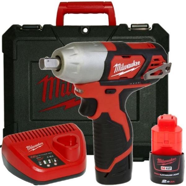 Milwaukee M12BIW12-202C 12V Compact 1/2"Dr Impact Wrench (2x2Ah)