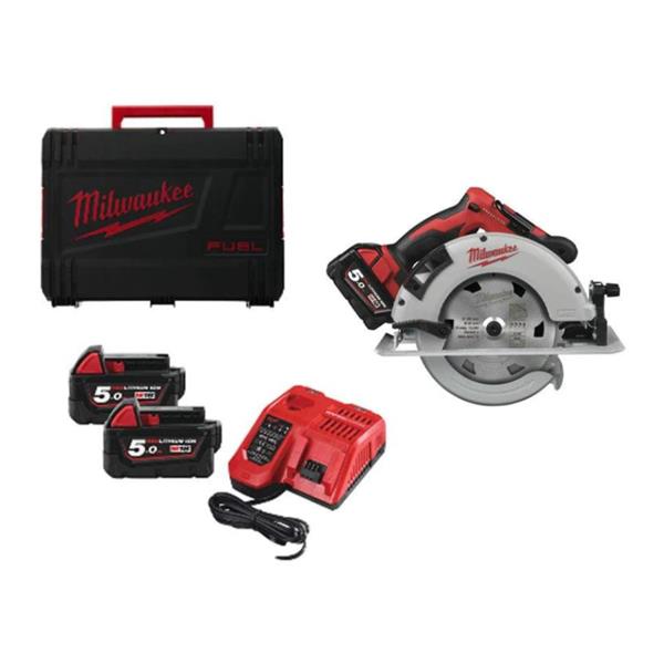 MilwaukeeM18BLCS66-502X 18V 190mm Circular Saw Kit (2x5.0Ah)