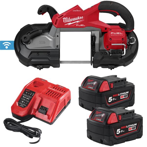 MilwaukeeM18FBS127D0-502C Fuel Duel Trigger One Key Deep Cut Bandsaw (2x5ah)