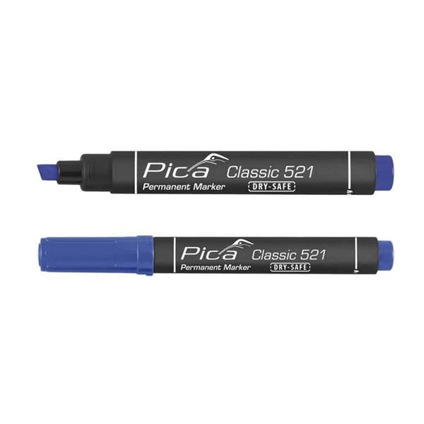 Pica521/41 Perm. Marker 2-6mm chisel blue, blis