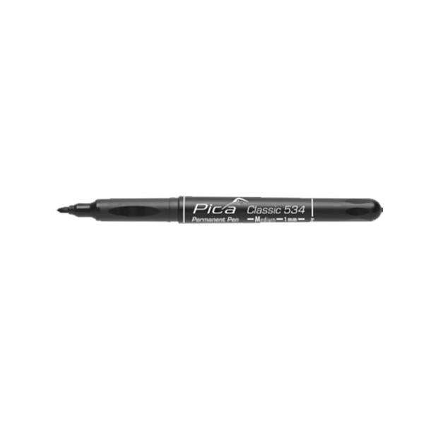 Pica534-46 Classic Permanent Black Marker Medium Tip Pen Fast Drying