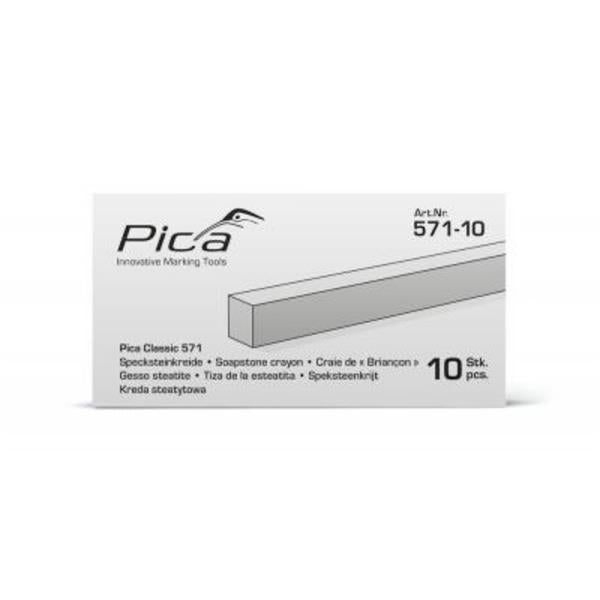 PicaClassic 571 Soapstone / Welding Crayon, 10 pcs 571/10