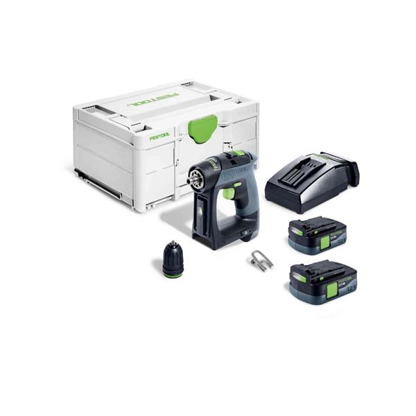 Festool576866 Cordless drill CXS 12 2,5-Plus (2x2.5Ah)