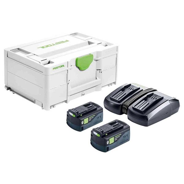 Festool577708 SYS 18V 2x5,0/TCL 6 DUO Battery & Charger Energy Set