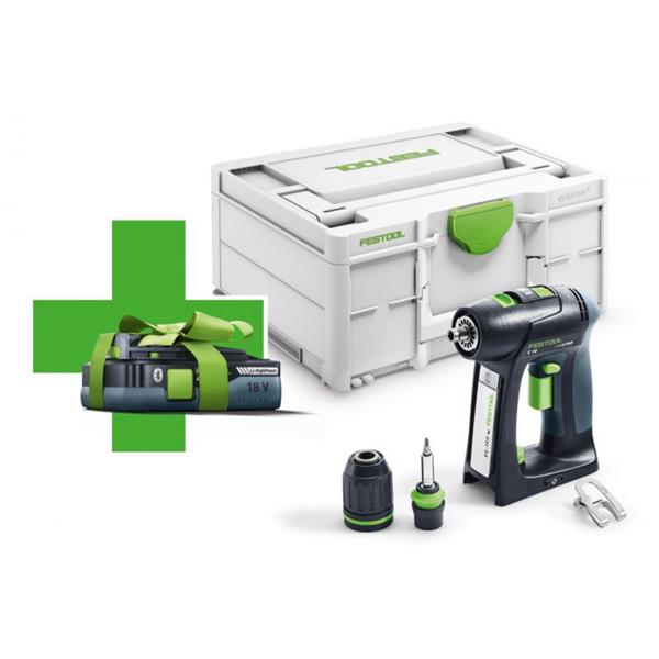 Festool577562 C18-Basic-4,0 Drill (FREE 1x4.0Ah)