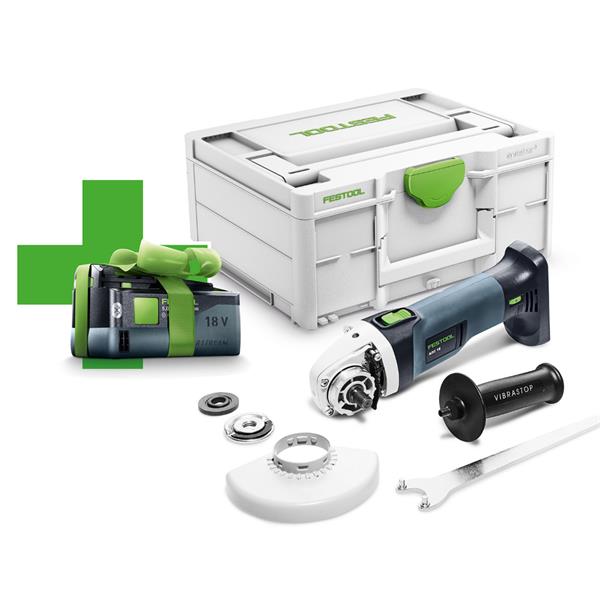 Festool577595 AGC18-125 18V 125mm Angle Grinder (FREE 1x5.0Ah)