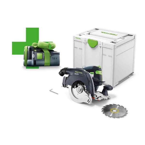 Festool577598 HKC 55 EB-Basic 18V BL Circular Saw (FREE 1x 5.0Ah)