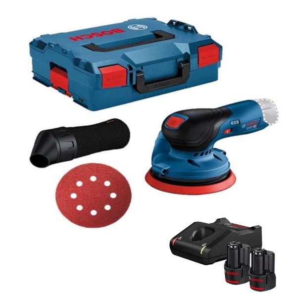 BoschGEX 12V-125 Brushless 12V 125mm Random Orbit Sander in L-BOXX (2x2Ah)
