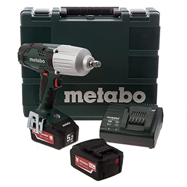 MetaboSSW 18 LTX 600 18V 1/2" Impact Wrench (2x5.2Ah)