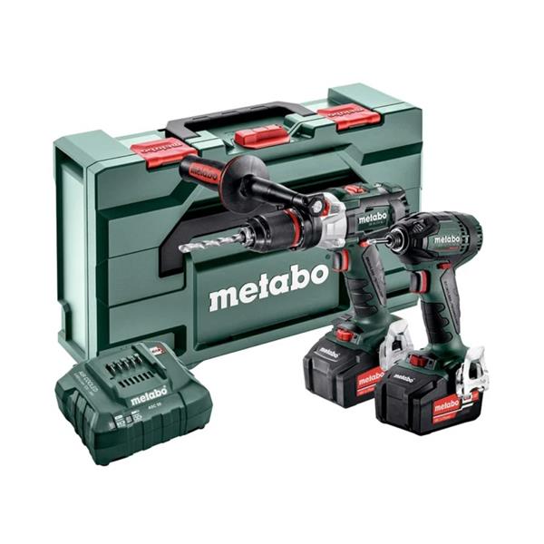 Metabo18V Brushless SB 18 LTX BL Combi Drill & SSD 18 LTX 200 BL Impact Driver Twin (2x5.2Ah)