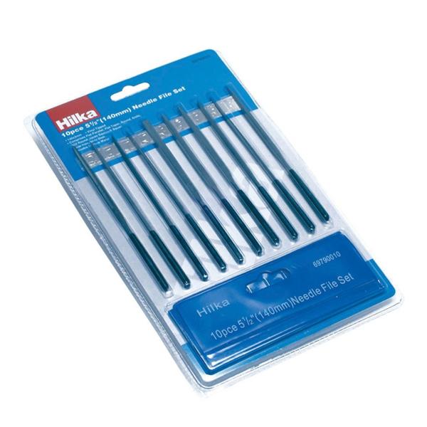 Hilka10 pce Needle File Set Soft Grip 69790010