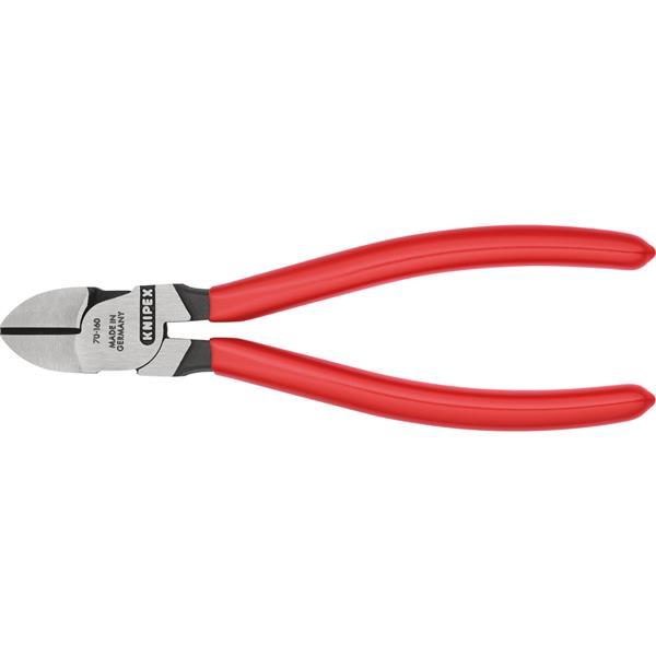 Knipex70 01 160 SB Diagonal Cutter Plastic Coated Black Atramentized Polished 160mm