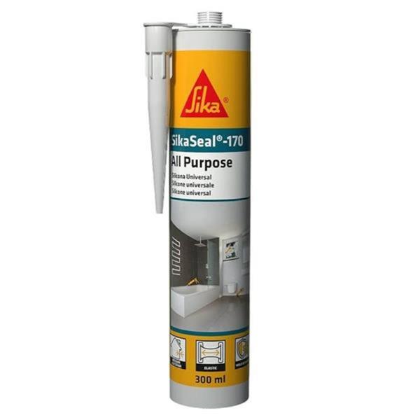 SikaSeal170 Multipurpose Silicone Sealant 300ml - Black