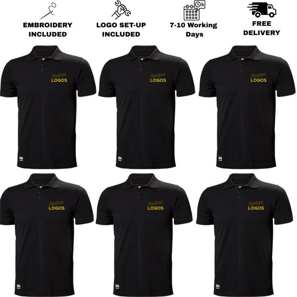 Helly Hansen x6 79167 Polo Logo Bundle