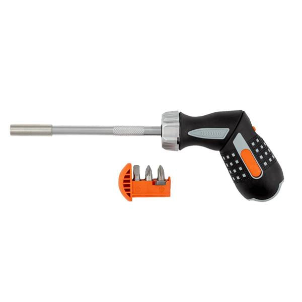 Bahco808050P Ratcheting Bit Holder Screwdriver – Pistol Grip (6 Pieces)
