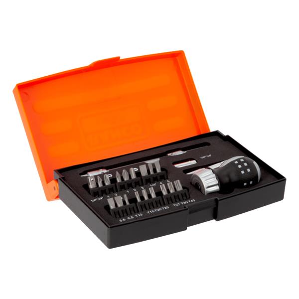 BahcoStubby Ratcheting Screwdriver Set - 22-Pcs