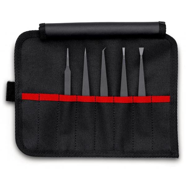 Knipex92 00 05 ESD 5 Piece Plastic Tweezers Set