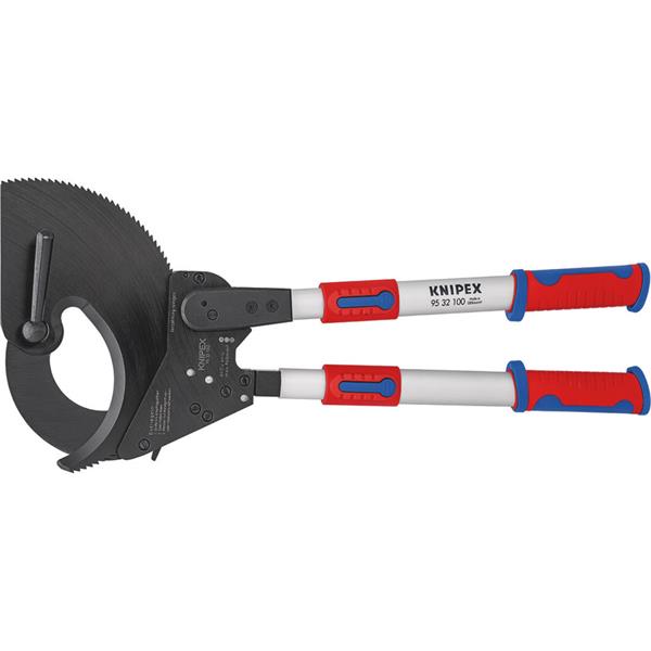 Knipex95 32 100 Cable Cutter (Ratchet Action) Telescopic Handles Multi-Component Grips 680mm