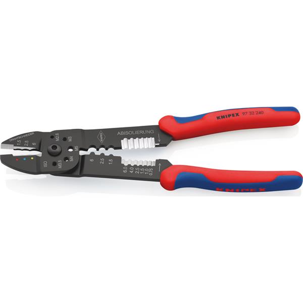 Knipex97 32 240 SB Crimping Pliers With Multi-Component Grips 240mm
