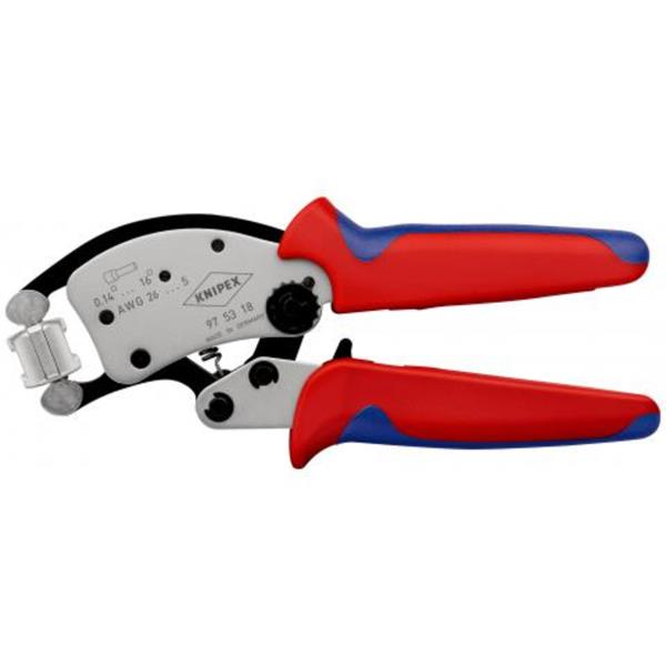 Knipex97 53 18 SB Twistor16 Self-Adjusting Crimping Pliers