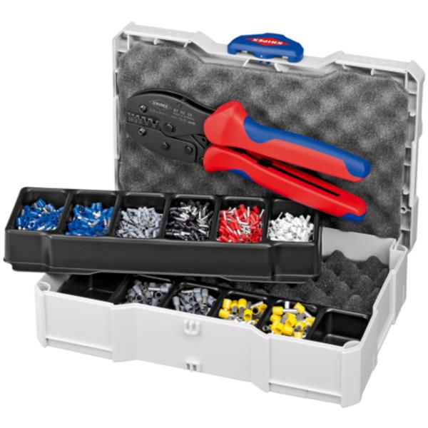 Knipex97 90 23 Crimp Assortment For wire ferrules 1 x 97 52 38, 7 x wire ferrule sets