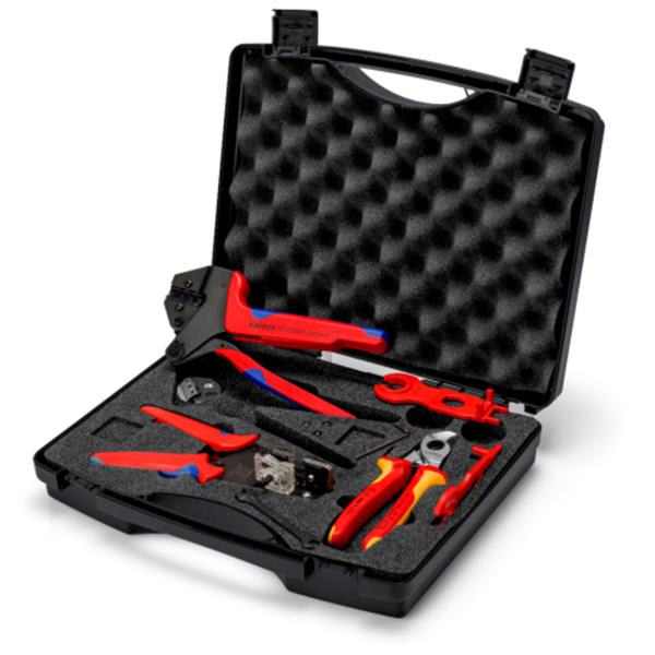 Knipex97 91 04 V01 Tool Case for Photovoltaics For solar cable connectors MC4 7 parts